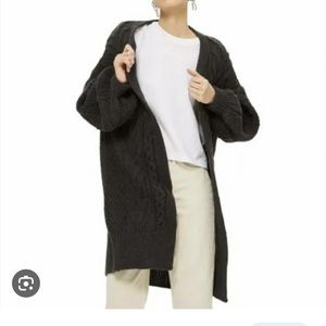 Topshop brand duster cable knit cardigan